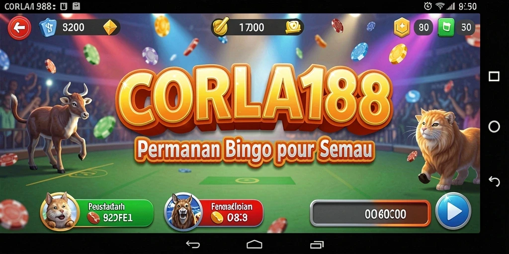 Tampilan gameplay seru dalam aplikasi CORLA188 Bingo.