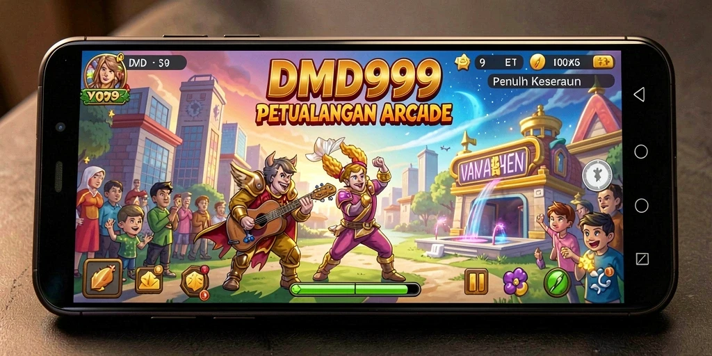 Screenshot DMD999 menunjukkan gameplay Arcade yang menarik dan penuh aksi.