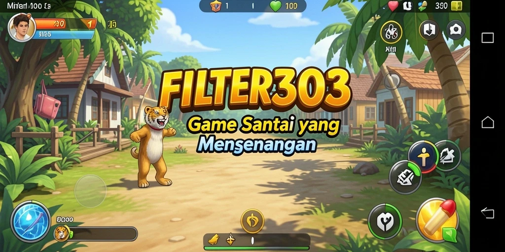Tampilan permainan FILTER303 yang cerah dan menyenangkan.