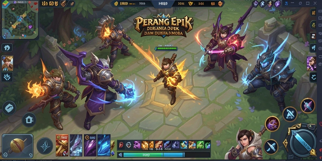 Gameplay menarik dari HR89 menunjukkan pertempuran tim yang seru.