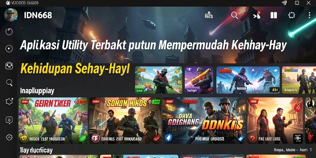Tampilan antarmuka IDN668 yang intuitif dan menarik.