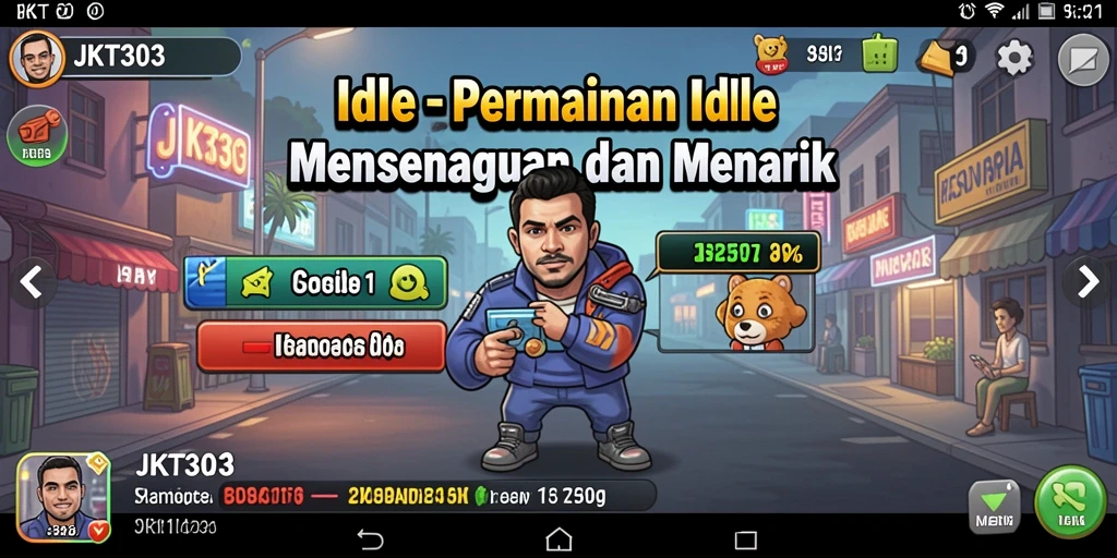 Tampilan utama gameplay JKT303 yang santai dan menghibur.