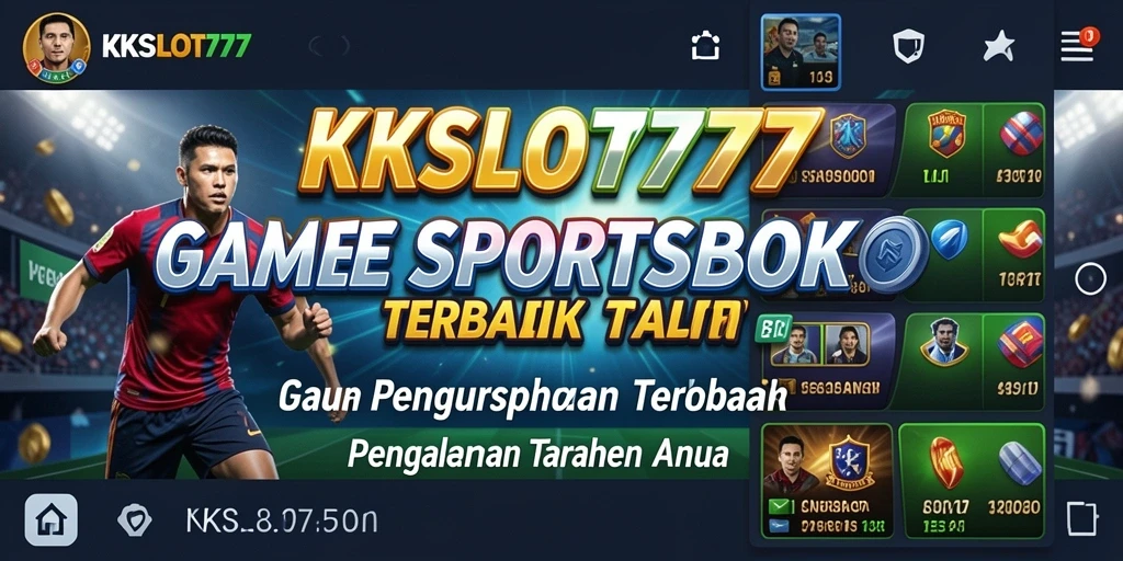 Tangkapan layar KKSLOT777 menampilkan antarmuka taruhan olahraga yang menarik.