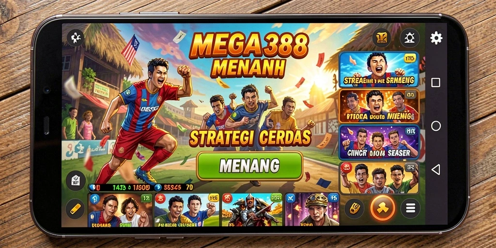 Tangkapan layar MEGA388 menampilkan aksi strategi yang mendebarkan.