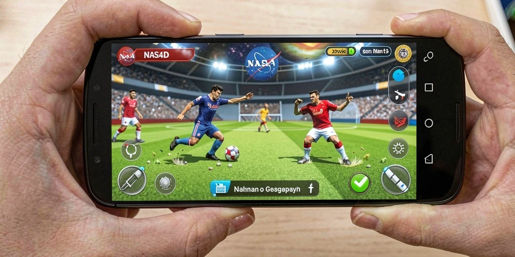 Screenshot menunjukkan gameplay yang seru dan interaktif dari NASA4D.