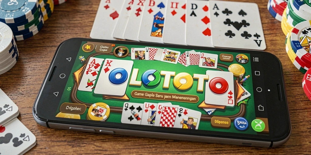 Screenshot gameplay seru dari POLOTOTO yang menunjukkan suasana bermain Gaple.