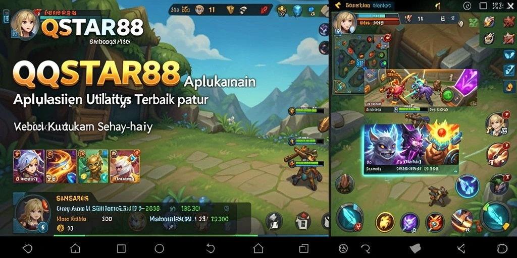 Tampilan antarmuka utama QQSTAR88 yang menarik dan fungsional.