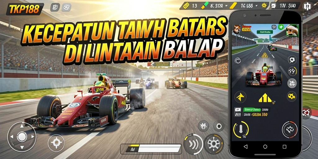 Tangkapan layar dari gameplay Racing yang mendebarkan di TKP188.