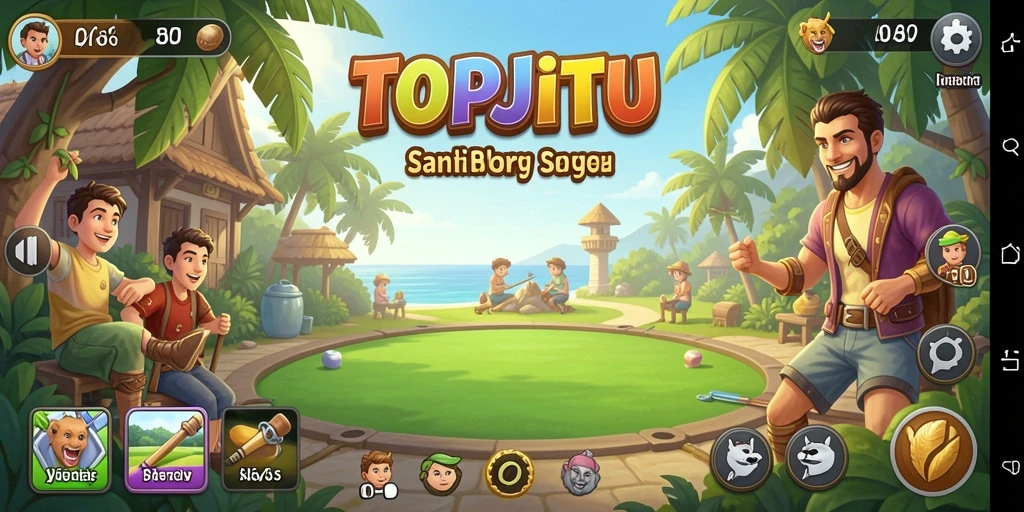 Tampilan gameplay seru dan mengasyikkan di TOPJITU.